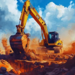 Excavator pentru săpat fundații – utilaj esențial