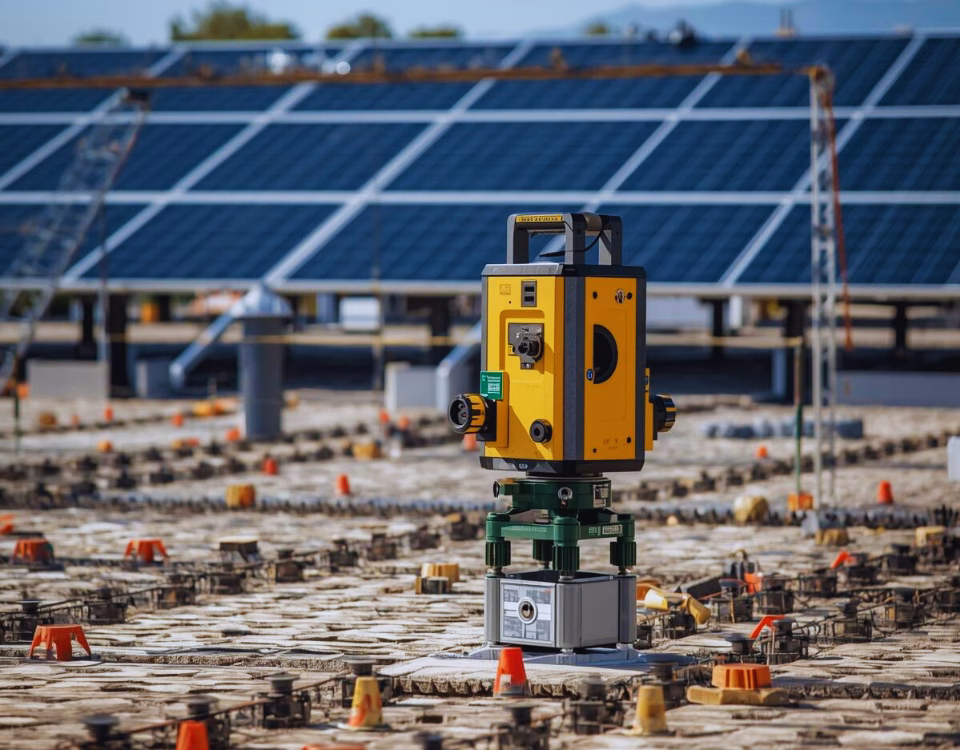 Nivelare de precizie pentru fundații fotovoltaice