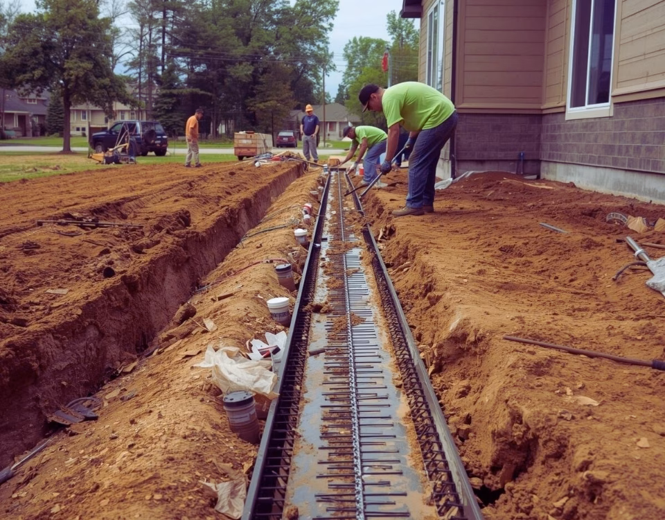 Nivelare teren pentru montajul rigolelor pluviale: ghid practic